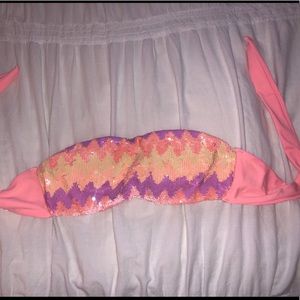 victoria secret sequin swim top
